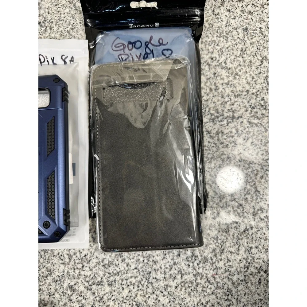 Google Pixel 8 Google 9 lot of 5 Phone Case Ring Holder Dark‎ Blue New resell